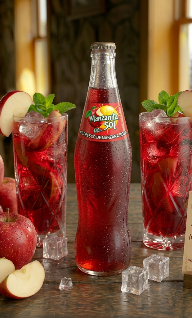 Refresco de Manzana Roja